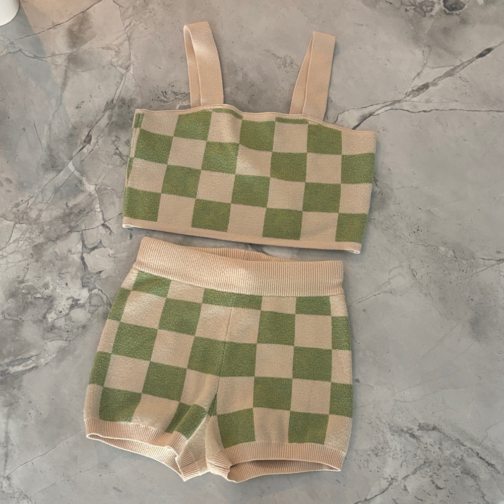 NWOT Altered State Checkered Set